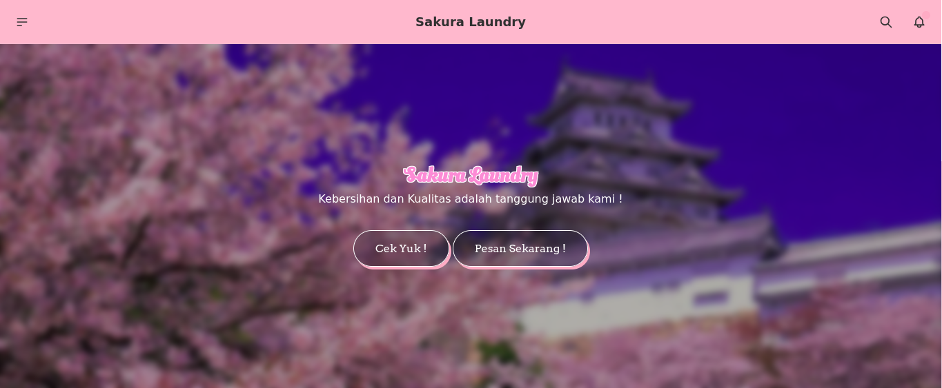 Preview website Sakura Laundry